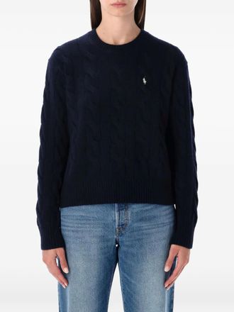 Polo Ralph Lauren Maglione con lavorazione intrecciata - Blu