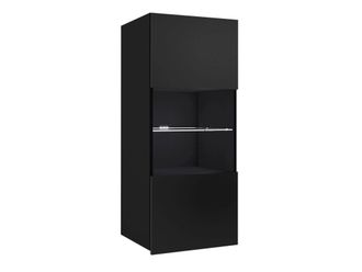 Mirjan24 Mirjan24 - Armario De Pared Tivdalu 102, Negro + Negro Brillante