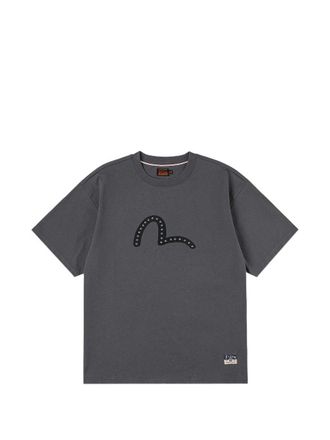Evisu ht Seagull Printed ss Tee w Metal Studs