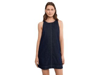 Madewell Denim Mini Shift Dress Womens Dress Rinse Wash : LG (Womens 10-12), Cotton