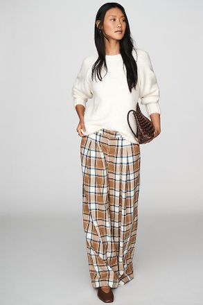Maeve Avery Wide-Leg Trousers Pants