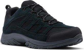 Columbia Mens Crestwood Waterproof, Black/Grill, 9.5 Wide