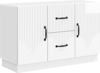 vidaXL Aparador Brillante 89 X 34,5 X 57 Cm Madera De Ingenier&iacute;a Vidaxl
