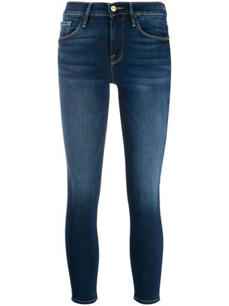 Frame Denim skinny jeans - women - Organic Cotton/Spandex/Elastane/Recycled Polyester - 24 - Blue