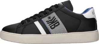 Dirk Bikkembergs Microfiber Leather Sneakers - Heren - Sneakers - Zwart - 44 EU - Leer - Schoenen