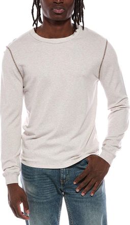 Autumn Cashmere Crewneck Color Coverstitch Sweater