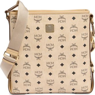 MCM Aren Messenger Bag in Beige at Nordstrom Rack