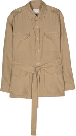 Giuliva Heritage Collection Robin Jacket - Heren - Zomerjassen - Beige - XL - Linnen - Jassen