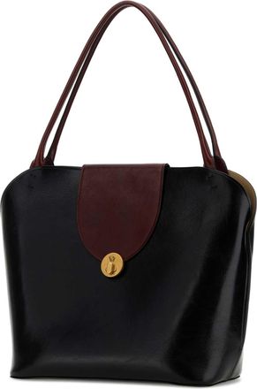 Versace Womens Black Leather Shopping Bag Blackrosewood Borse A Mano
