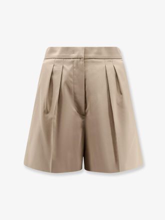 Max Mara Shorts Tabacco in cotone stretch - MAX MARA - gender_Woman