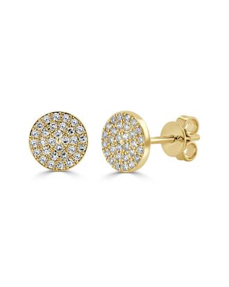 Sabrina Designs 14K 0.18 Ct. Tw. Diamond Disc Studs