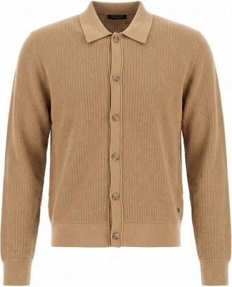 HUGO BOSS C-Laconico Cardigan - Knitwear - Hombre - Marr&oacute;n - 3XL