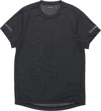 adidas Mens adidas Running Sports Short Sleeve Black T-Shirt EI6390