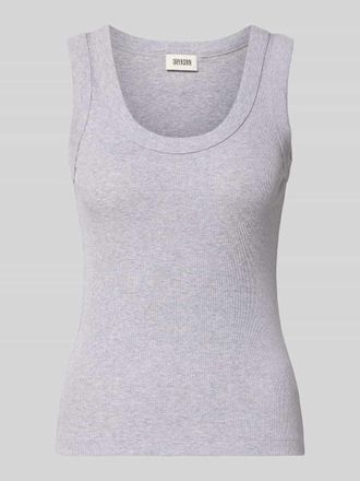 Drykorn Tanktop in Ripp-Optik Modell TAVIRA in Hellgrau, Gr&ouml;&szlig;e XL