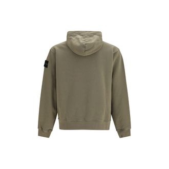 Stone Island Cotton Hoodie Hoodie - Beige