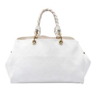 Bottega Veneta Pre-owned Canvas totes - Dames - Pre-owned - Wit - Maat: ONE Size