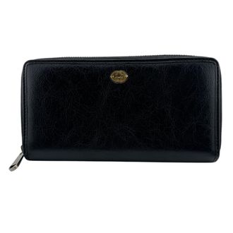 Gucci Black Leather Long Wallet (Bi-Fold) (Pre-Owned)