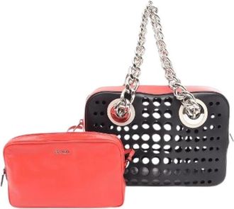 Prada Pre-owned City Fori Leren Tote Bag - Dames - Vintage Handtas - Veelkleurig - ONE Size - Leer - Vintage