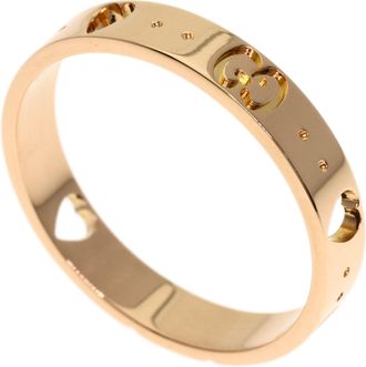 Gucci Icon Pink Gold (18K) Band Ring (Pre-Owned)