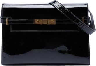 Saint Laurent Pre-owned Manhattan Schoudertas - Dames - Vintage Schoudertas - Zwart - ONE Size - Leer - Vintage