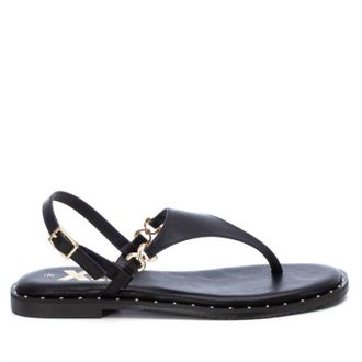 Xti Womens Flat Sandals In Black