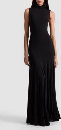 Alice & Olivia Augsta Sleeveless Turtleneck Maxi Dress in Black at Nordstrom Rack, Size 12