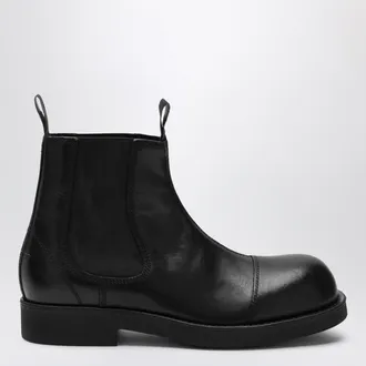 Maison Margiela Stivali Chelsea Biker in pelle neri