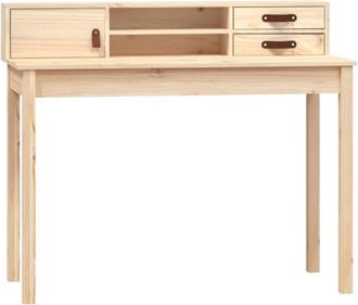 vidaXL Desk 110x50x93 cm Solid Wood Pine vidaXL
