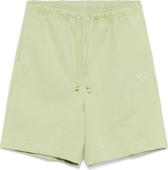 Yohji Yamamoto Shorts sportivi con coulisse - Verde