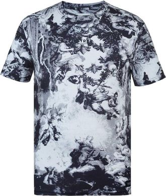 Firetrap Heren T-shirt met all-over print (Stedelijk)