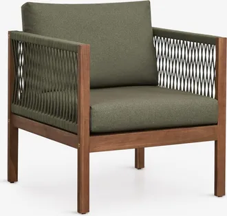 Sklum Sill&oacute;n De Jard&iacute;n Con Reposabrazos En Madera De Acacia Branson Sklum