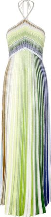 Missoni Abito lungo a righe - Verde