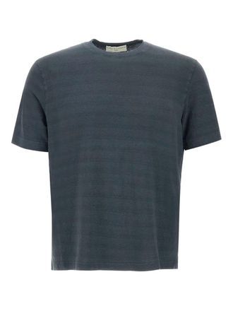 FILIPPO DE LAURENTIIS crew-neck T-shirt - men - Linen/Flax/Elastane - 50 - Grey