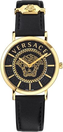 Versace V-Essential Horloge - Dames - Accessoires - Zwart - Maat: ONE Size