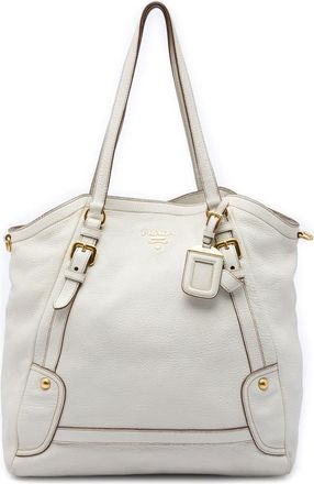 Prada Pre-owned Prada Vitello Daino Convertible Tote Ladies TBBFNW59F635M6IW