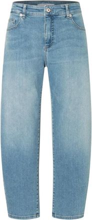 M.A.C Danni Barrel Jeans - Dames - Loose Fit Jeans - Blauw - 2XL - Katoen - Jeans