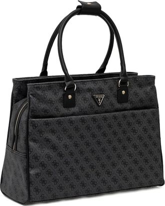 Guess Co Borsa tote con placca logo - Nero