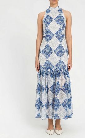 Twinset Abito in rafia floreale a rombi Twinset