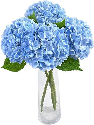OEM Cuatro Hortensias Artificiales De 45 Cm (17,7 Pulgadas), Ideales Para El Hogar, Bodas, Fiestas Y Decoraci&oacute;n De Exteriores