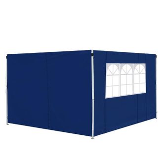 OUTSUNNY 3m x 2m Gazebo Replacement Side Panels - Blue | TJ Hughes