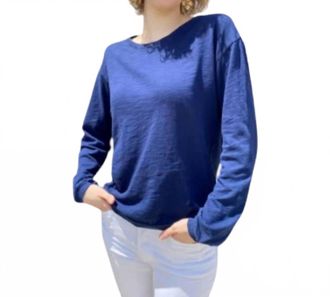 Elliott Lauren Balloon Sleeve Tee In Midnight