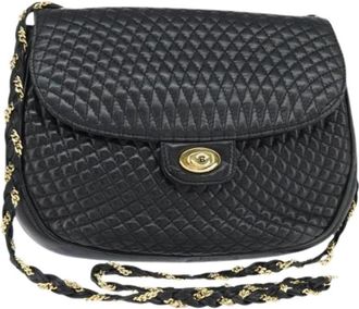 Bally Pre-owned Leren Schoudertas - Dames - Vintage Schoudertas - Zwart - ONE Size - Leer - Vintage