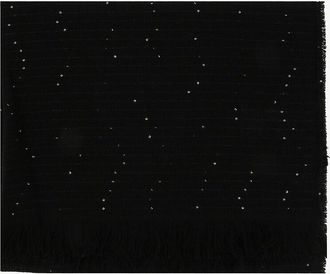 Fabiana Filippi Feiner Woll-Webschal mit Streifen und irisierenden Pailletten