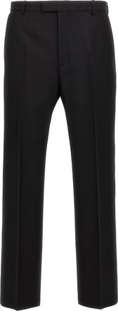 Gucci Twill Pantaloni Nero-Uomo