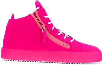 Giuseppe Zanotti The Unfinished hi-top sneakers - Roze