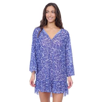 Gottex Tulip Mesh Tunic With Flounce Coverup