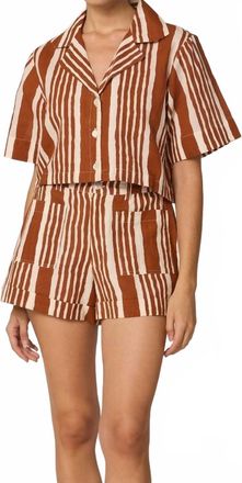 Cleobella Niko Short In Vecchio Stripe