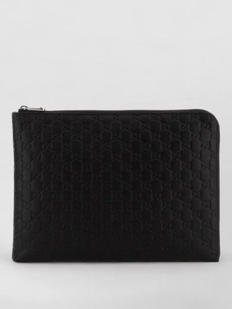 Gucci leather clutch bag