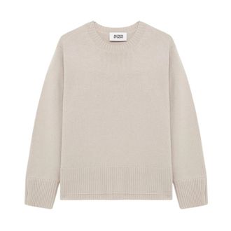 Alpha Studio Jersey de cuello redondo - Knitwear - Mujer - Beige - XL