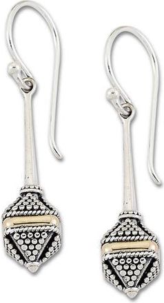 Samuel B. Beaded Drop Earrings in Silver And Gold at Nordstrom Rack